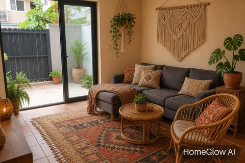 Boho Living Room redesign