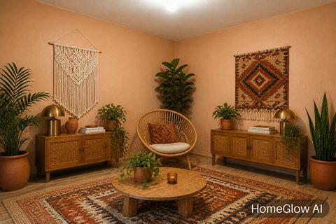 Boho Living Room redesign