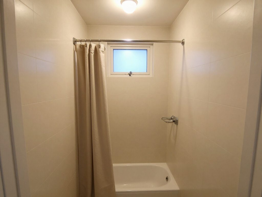 A real bathroom, before HomeGlow's Coastal redesign