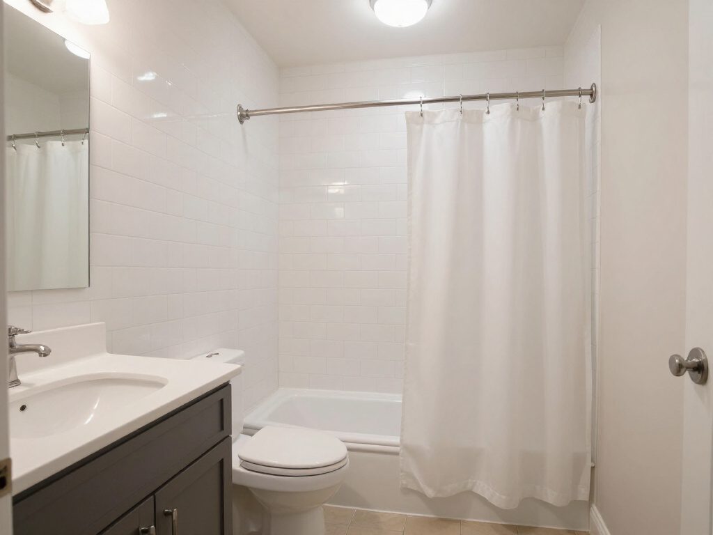 A real bathroom, before HomeGlow's Coastal redesign