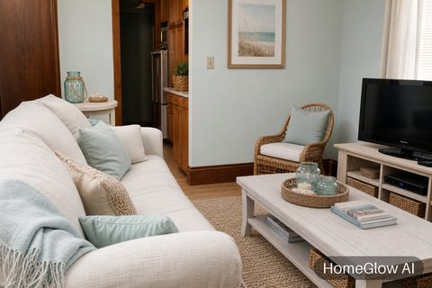 Coastal Living Room redesign