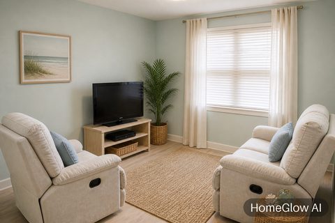 Coastal Living Room redesign