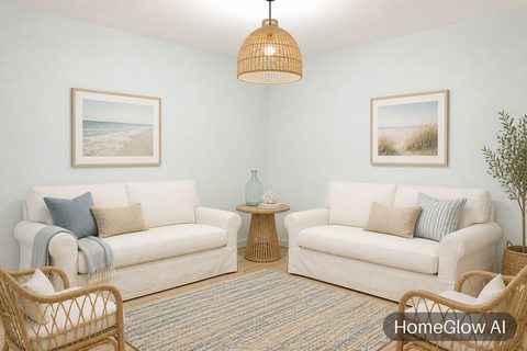 Coastal Living Room redesign