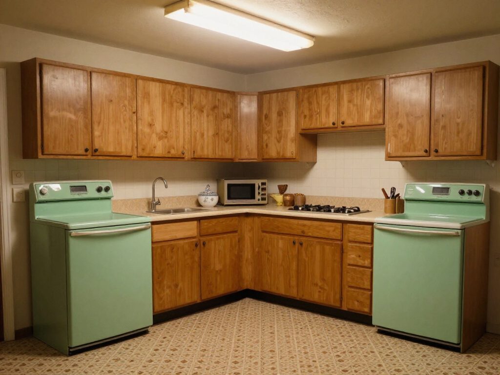 A real kitchen, before HomeGlow's Farmhouse redesign