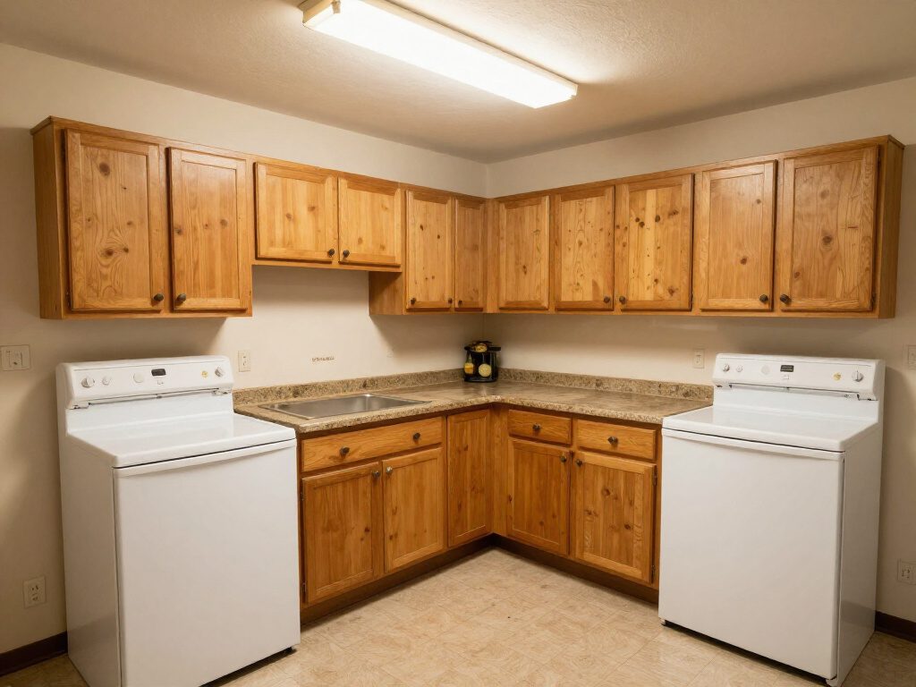 A real kitchen, before HomeGlow's Farmhouse redesign