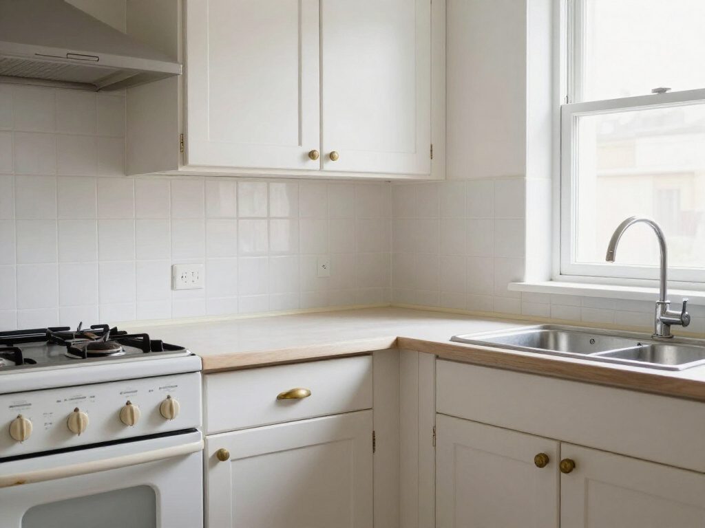A real kitchen, before HomeGlow's Farmhouse redesign