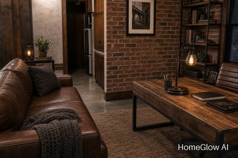 Industrial Home Office redesign