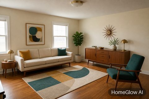 Mid-century Living Room redesign