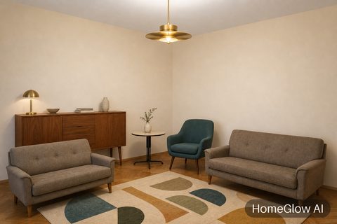 Mid-century Living Room redesign