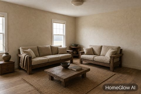 Wabi-sabi Living Room redesign