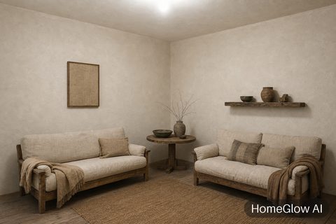 Wabi-sabi Living Room redesign